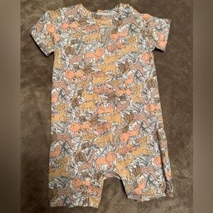 Nordstrom Kids Safari Animal One-Piece with front pocket